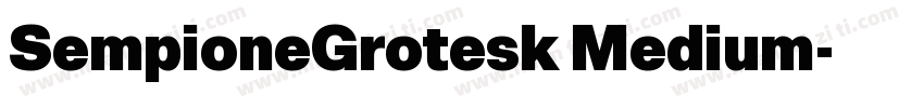 SempioneGrotesk Medium字体转换